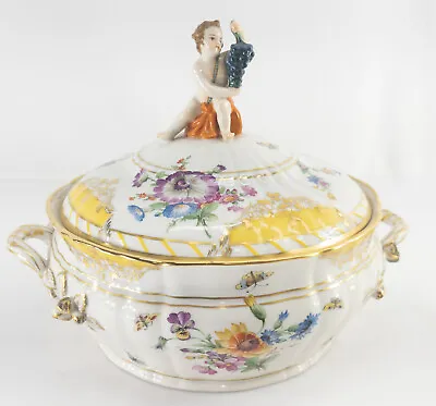 Buy Antique German Berlin KPM Porcelain Covered Tureen Dish Porcelain • 308.34£