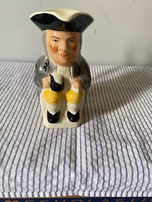Buy Vintage Toby Jug Made In England Handpainted In STAFFORDSHIRE Gray Coat RARE • 23.97£