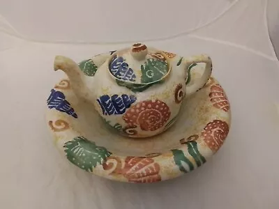Buy Kate Malone Moorland Pottery Sea Creatures Set Of Large Bowl & Teapot #2023 • 15.99£