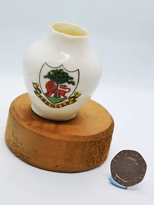 Buy Arcadian Crested Ware China Vase With Andover Coat Of Arms • 4.49£