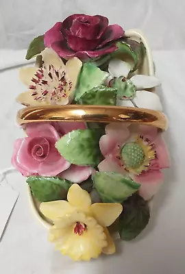 Buy Gorgeous   Royal Adderley  Bone China Porcelain Flowers Roses Daffodils  H04 • 9.99£