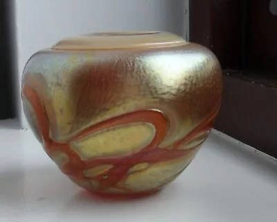 Buy Chris Lucas Iridescent Pearlescent Isle Of Wight A Touch Of Glass Vase 2.75 High • 24.99£