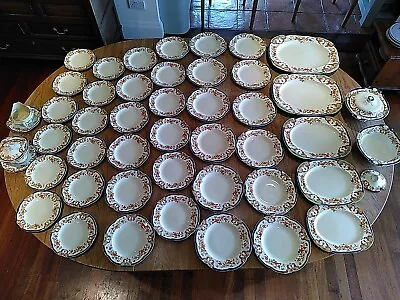 Buy Wood And Sons IMBROS 45 Piece Dinner Service Art Nouveau Circa 1900 - 1907 • 60£