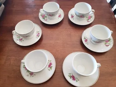 Buy Antique 12pc Tea Cup & Saucer Set Made In China • 18.94£
