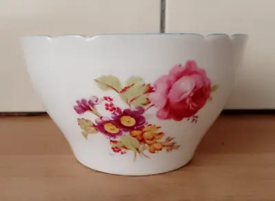 Buy Vintage Shelley Bone China Rose And Flower Decorated Sugar Bowl • 3.99£