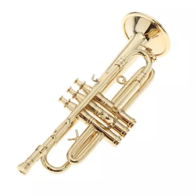 Buy 1/6 Dollhouse Miniature Musical Instrument Trumpet Model • 10.96£