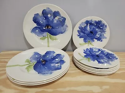 Buy Royal Stafford Blue Poppy Flower Dinnerware Set • 77.81£