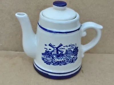 Buy Vintage Retro China Dutch Holland Netherland Delft Ornamental Tea Pot Large  • 39.95£