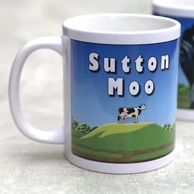 Buy Sutton Hoo Mug. Moo On The Hoo. Cow • 11.99£
