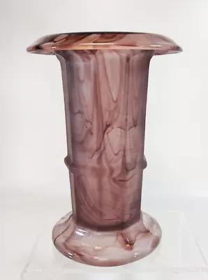 Buy Davidson Cloud Glass Purple Column Vase 279D Art Deco Style Vintage Home Decor A • 25£