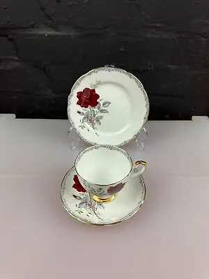 Buy Royal Stafford China Roses To Remember Tea Trio Cup Saucer Plate Set • 11.99£
