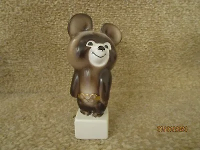 Buy Verbilki USSR Porcelain  Figure - Moscow 1980 Olympic Misha Bear • 20£