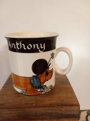 Buy Vintage Dachshund Anthony Jersey Pottery Mug • 7.99£