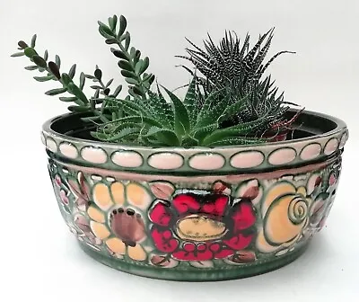Buy Vintage Scheurich West German Pottery Shallow Planter (Kera Grill Base 804) • 29.99£