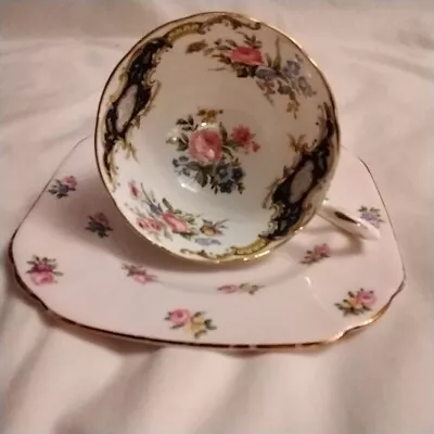 Buy Tuscan Fine English Bone China With Roses & Gold Trim Tea Cup & Saucer Windsor • 19.45£