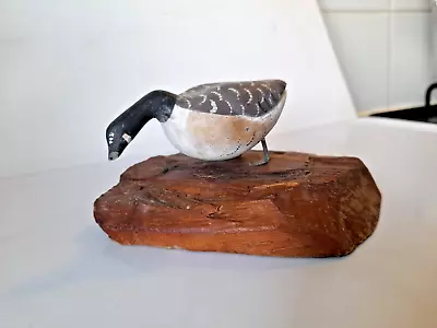 Buy Vintage Wood Carved Figure Canadian Goose Folk Art Sculpture Signed J.pelletier • 9.99£