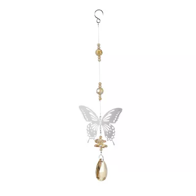Buy Crystal Glass And Metal Butterfly Ornament Ball Hanging Window Rainbow Maker • 6.64£