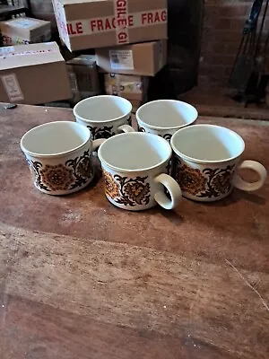 Buy Vintage Midwinter Stonehenge Woodland Pottery 5 Cups  • 4.99£