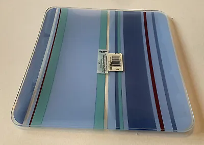 Buy Wedgewood Viva Glassware Square Platter Blue 24cm X 24cm New Unused Old Stock • 19.95£