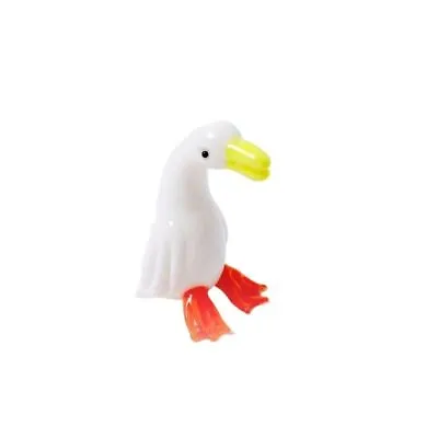 Buy Duck Glass Figurine Statue Animal Ornament Mini Blown Crystal Figurines* • 3.44£