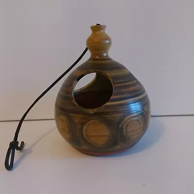 Buy Vintage Alvingham Studio Pottery Pru Green Bird Feeder Tea Light Holder • 14.99£