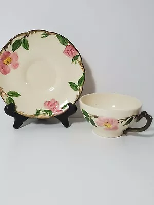 Buy Franciscan Fine China Desert Rose Cup & Saucer Set Made In USA • 11.51£