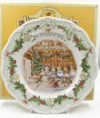 Buy ROYAL DOULTON BRAMBLY HEDGE THE ENTERTAINMENT PLATE MIDWINTER BOXED 1st QTY • 34.95£