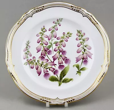 Buy Spode China Wild Flowers Plate No.2 Foxglove Painted By W.e. Hall 1st Perfect! • 75£