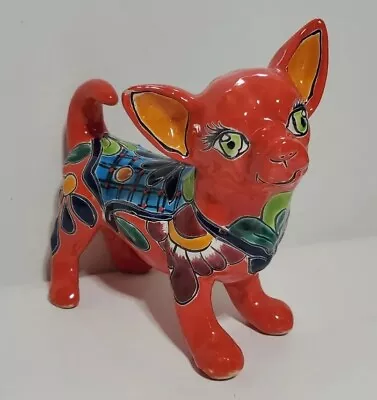 Buy Talavera Chihuahua Dog Sculpture Mexican Pottery Folk Art Home Decor 8.5  • 35.08£
