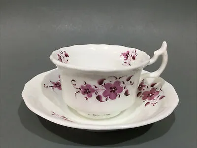 Buy Antique  Staffordshire Bone China Tea Cup & Saucer - Hand Decorated • 7.95£