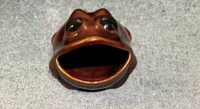 Buy Denmead Pottery Frog Vintage Brown • 8£