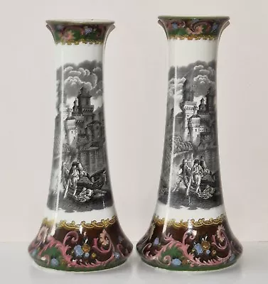 Buy Rare Vintage Pottery Barker Bros Ltd Venetia Vases C1912 - 30 • 168£