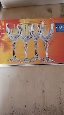 Buy Set Of 4 Cristal De France Nirvana 24 Cl Quality Lead Crystal Red Wine Glasses. • 8.99£