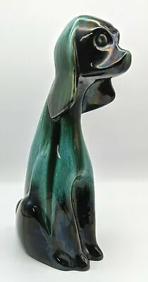 Buy Vintage MCM Blue Mountain Pottery 13 1/2  Tall Hound Dog Statuette Figurine • 26.48£