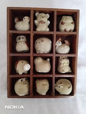Buy Pottery Earthenware 12  Animals Wooden Display Unit Stand  Shelf Job Lot Rare • 9.99£