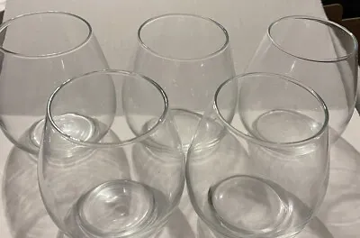 Buy Stemless Clear Wine Glasses- Set Of 5 • 16.11£