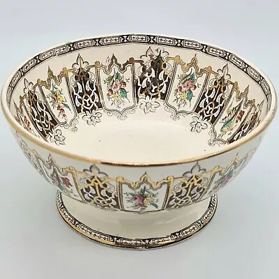 Buy Antique C1860s Fruit Bowl Beech And Hancock Footed English Porcelain Round Dish • 39.95£