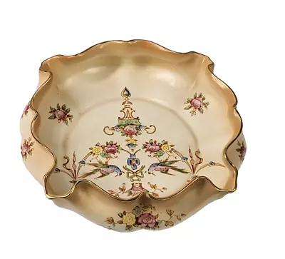 Buy Crown Devon Fielding Decorative Dish Bowl Vintage Eva Pattern Rare Antique 0943 • 20£
