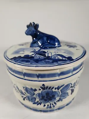 Buy Delft Blue Vintage Hand Painted Sugar Jar Made In Holland  • 20£