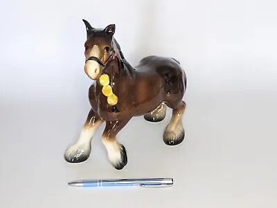 Buy Vintage Melba Ware Old Pot Brown Shire Horse Immaculate Farm Horse  • 17£