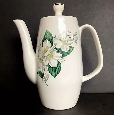 Buy Vintage Sylvac Ware Coffee Pot  White Alpine Rose  Design - 21 Cm • 10£