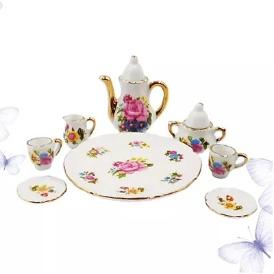 Buy Kids Tea Time Set - Miniature Teapot, Cup, And Dish Set (8 Pcs) • 11.85£