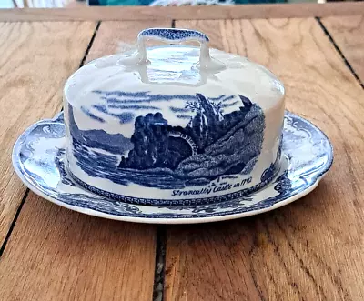 Buy Johnson Brothers Old Britain Castles Blue Lidded Butter Dish • 9.99£