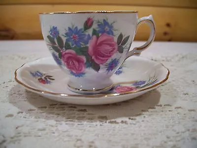 Buy Royal Vale Made In England  Bone China Tea Cup And Saucer • 9.83£