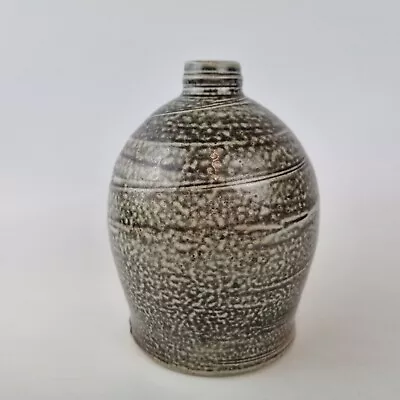Buy Micki Schloessingk Studio Pottery Salt Glazed Vase 13cm High • 95£