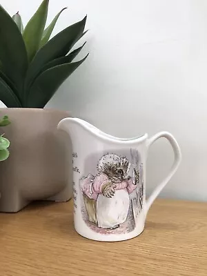 Buy Wedgwood Beatrix Potter Mrs Twiggy-Winkle Hedgehog White Ceramic Milk Jug • 12£
