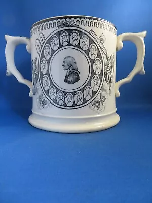 Buy Antique 19thc Commemorative Pottery Tankard For The Rev.john Wesley- Methodist • 111.02£