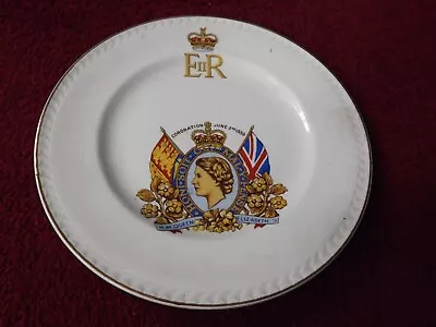 Buy Royal Coronation Tea Side Plate Queen ELIZABETH II 1953. Portland (HC1909) • 5£