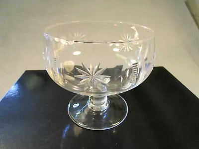 Buy Beautiful Vintage Cut Glass Pedestal Bowl. Bon Bon Candy Dish. • 6.95£