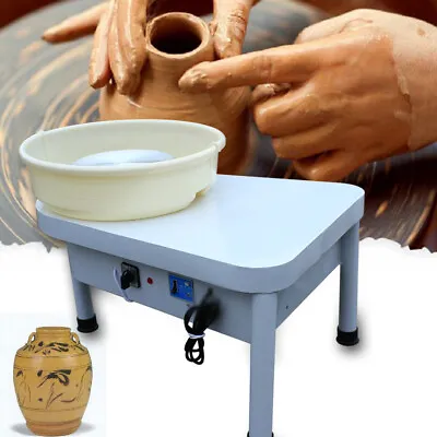 Buy 25CM 250W Electric Pottery Wheel Ceramic Machine Potter Clay Shape Craft DIY TOP • 150.07£